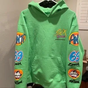 送料関税込み Chrome Hearts Matty Boy Sex Records Hoodie Chrome Hearts Matty Boy Sex Records Hoodie-green - Rover Jackets